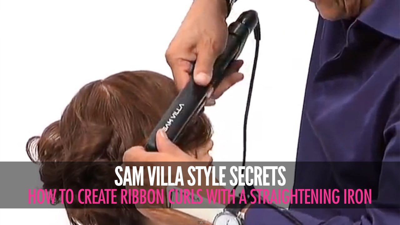 How To Create Ribbon Curls With A Flat Iron