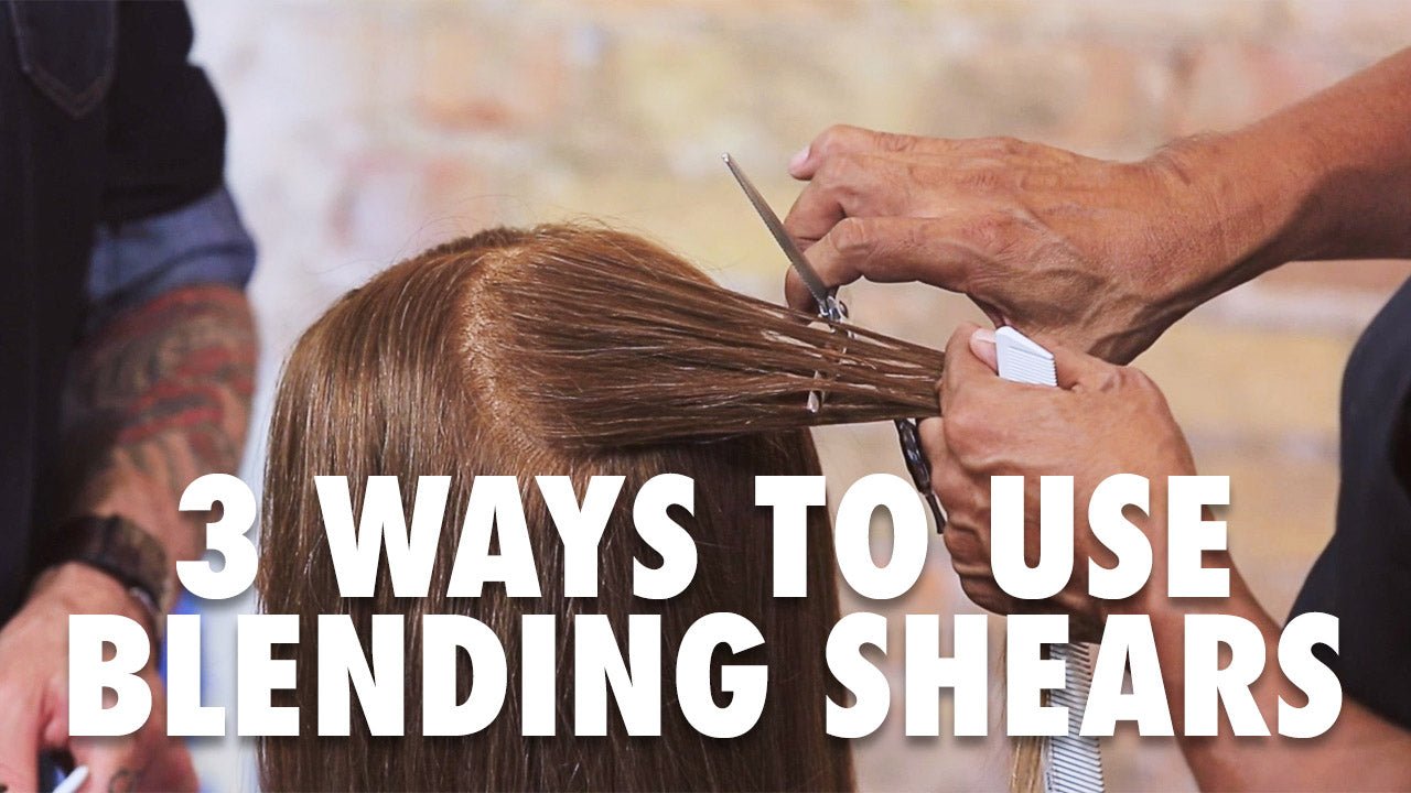 3 Ways to Use a Blending Shear When Cutting Hair - Sam Villa