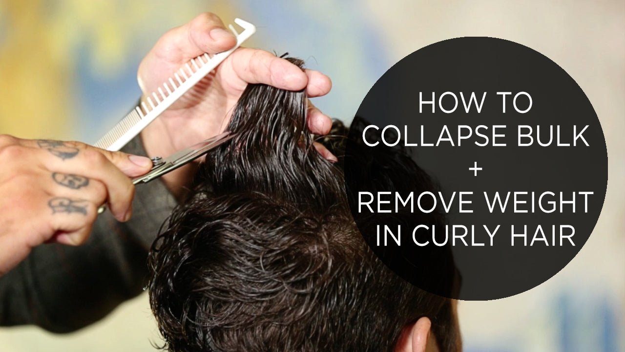 How To Collapse Bulk & Remove Weight in Curly Hair - Sam Villa Pro