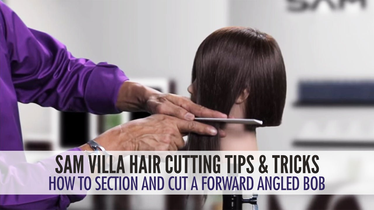 How to cut an angled bob - Sam Villa