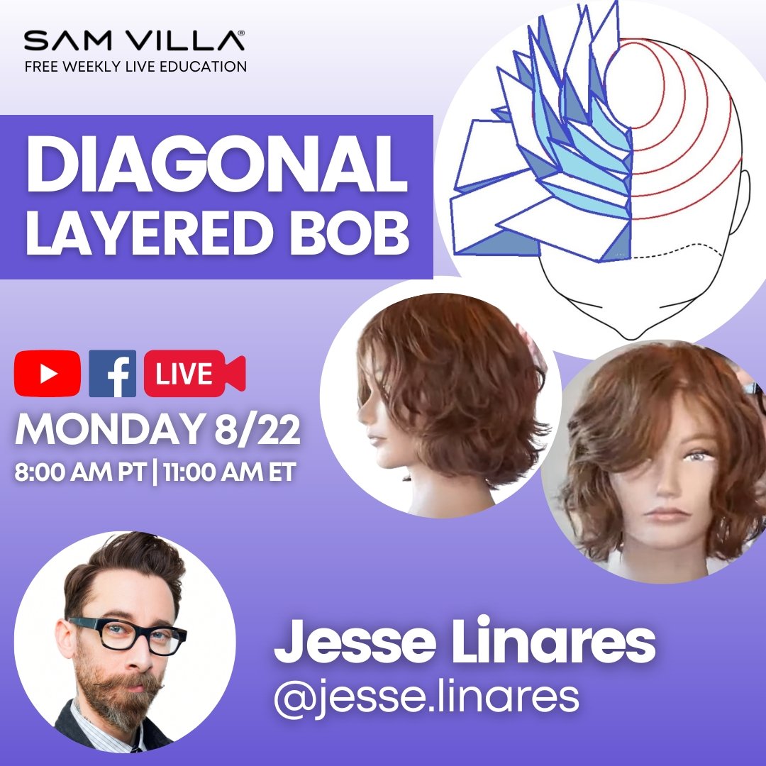 Diagonal Layered Bob - Sam Villa
