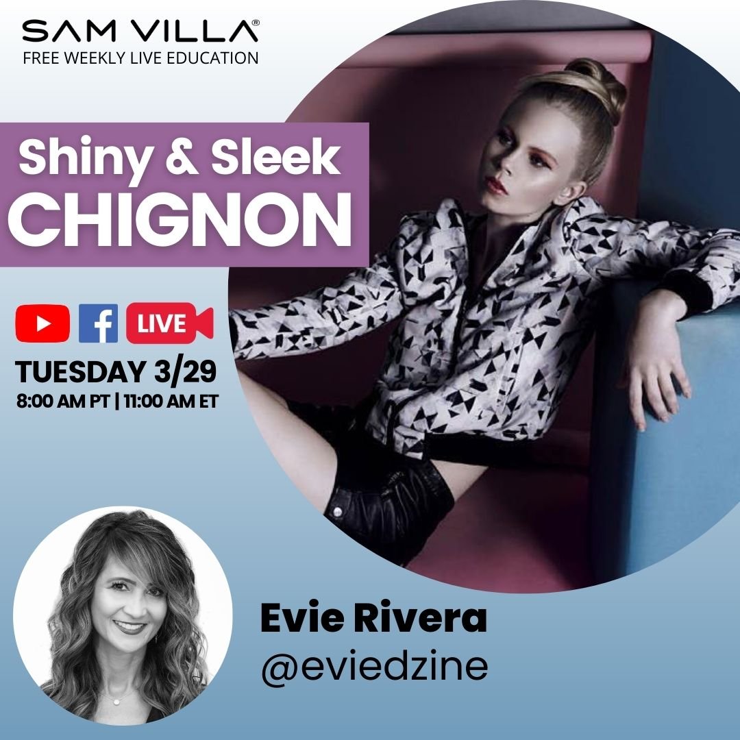 Shiny & Sleek Chignon - Sam Villa