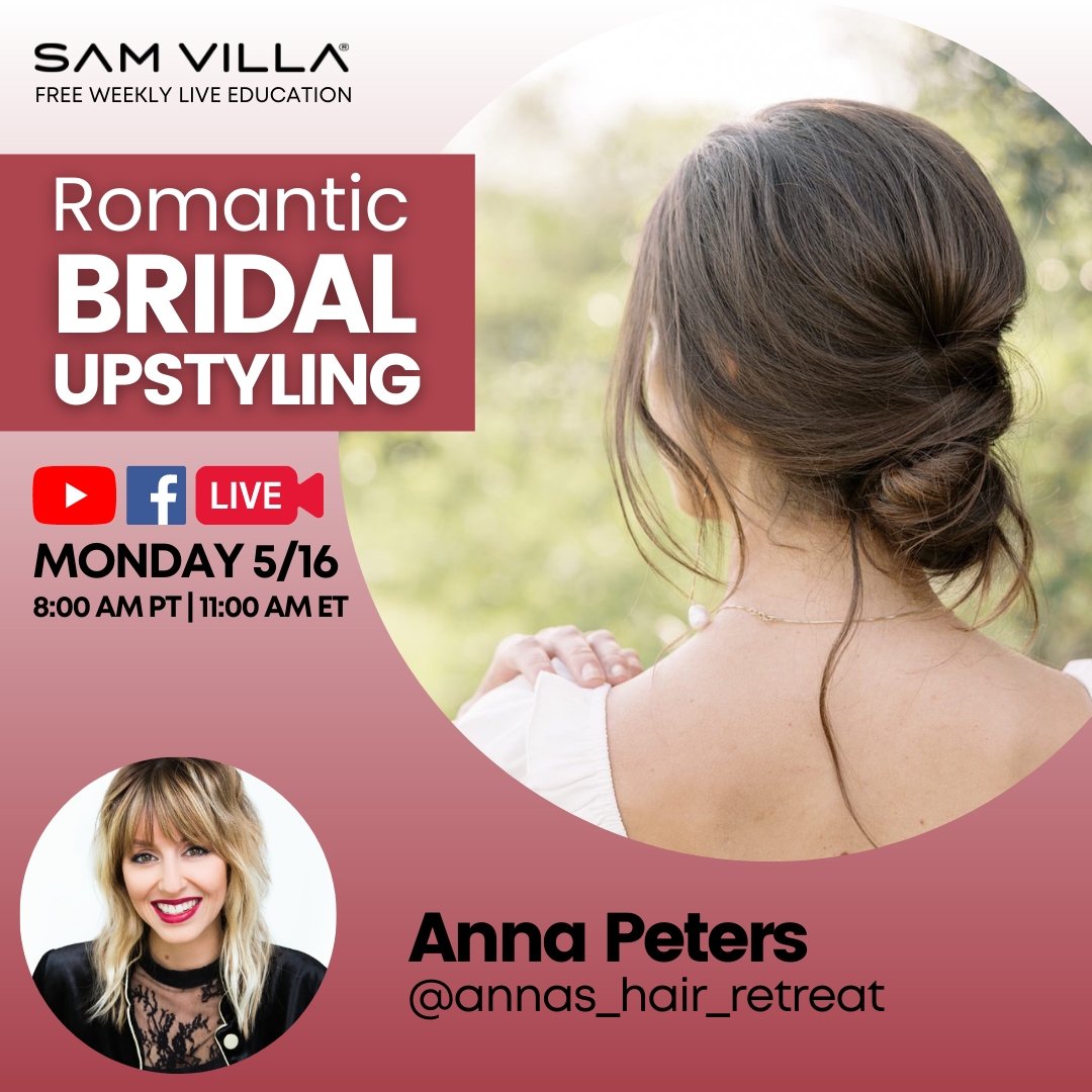 Romantic Bridal Upstyling - Sam Villa