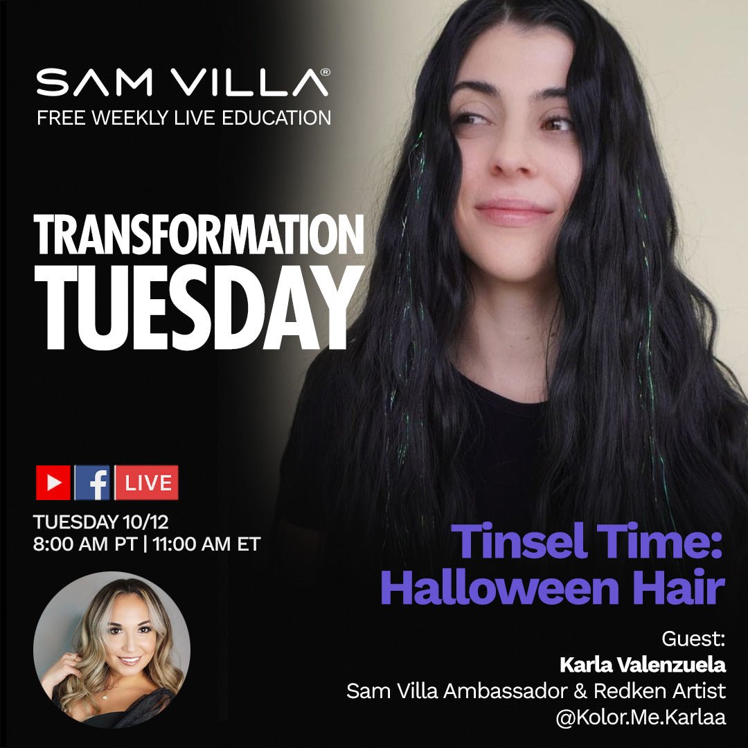 Tinsel Time: Halloween Hair - Sam Villa Pro