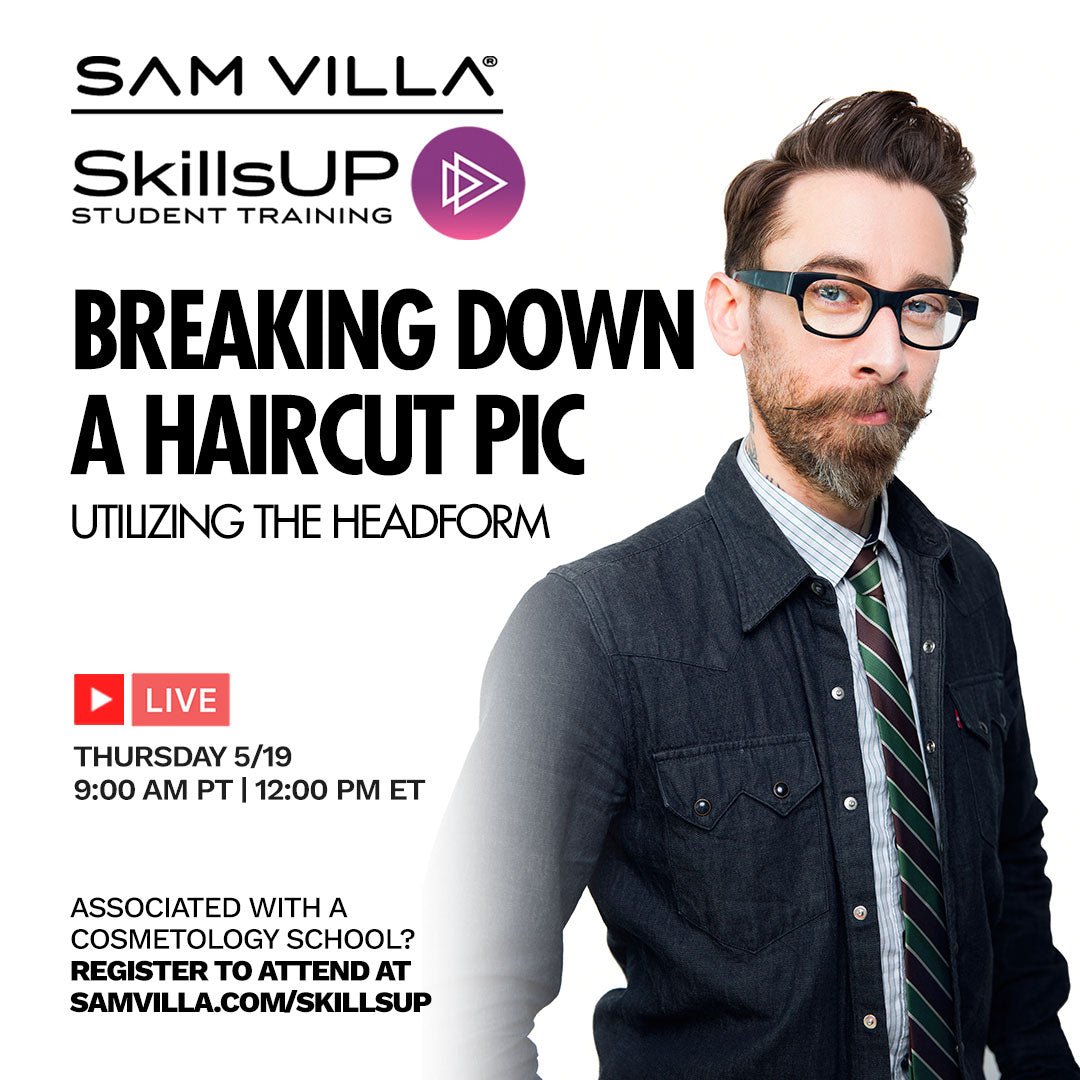 Breaking Down A Haircut Pic - Utilizing the headform - Sam Villa