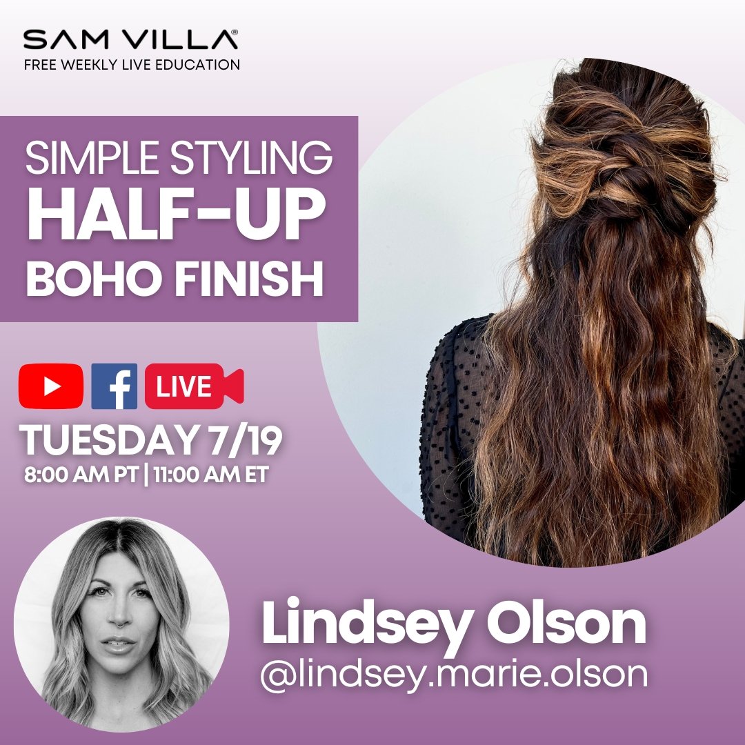 Simple Styling: Half-Up Boho Finish - Sam Villa