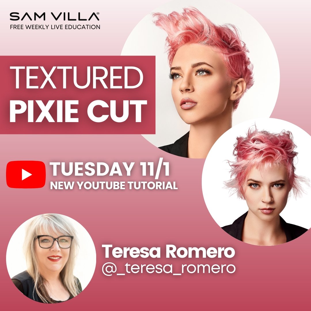 How-To: Textured Pixie Cut - Sam Villa