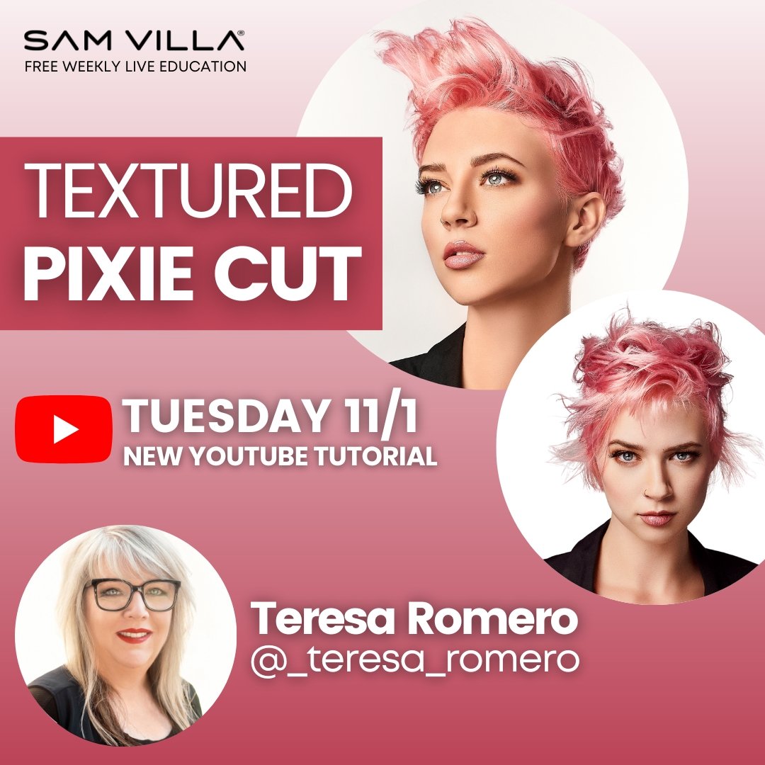 How-To: Textured Pixie Cut - Sam Villa Pro