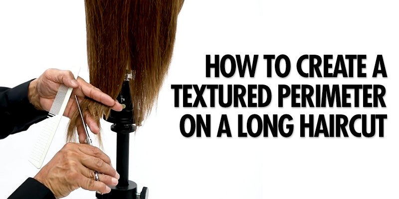 How to Create a Textured Perimeter on a Long Haircut (Crosshatch method) - Sam Villa