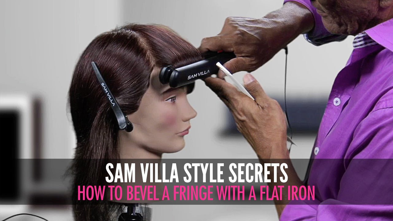 How To Flat Iron and Style Your Bangs Without Creating Lines - Sam Villa