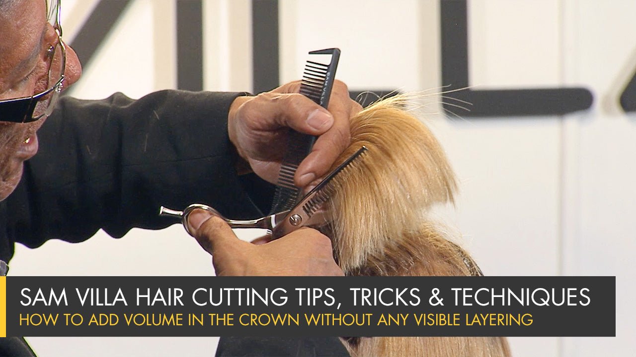 How To Add Volume in the Crown Without Any Visible Layering - Sam Villa