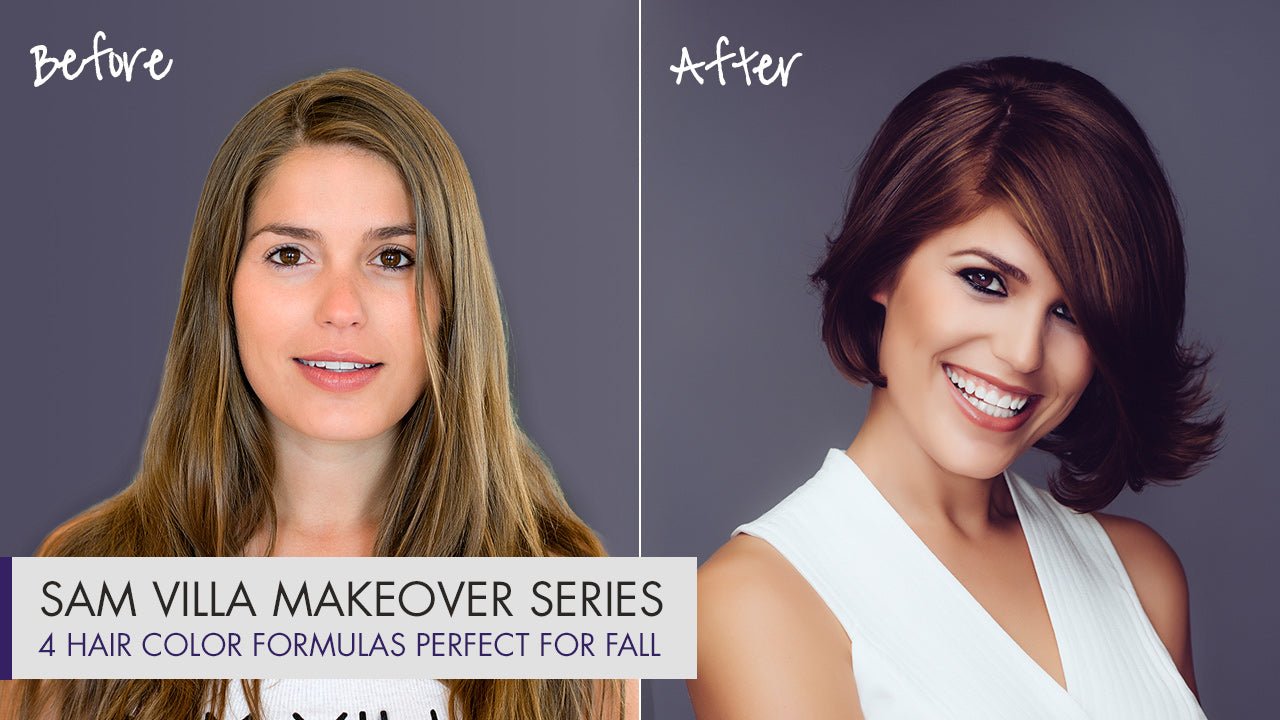 4 Hair Color Formulas Perfect for Fall + Exclusive Makeover Before & After - Sam Villa