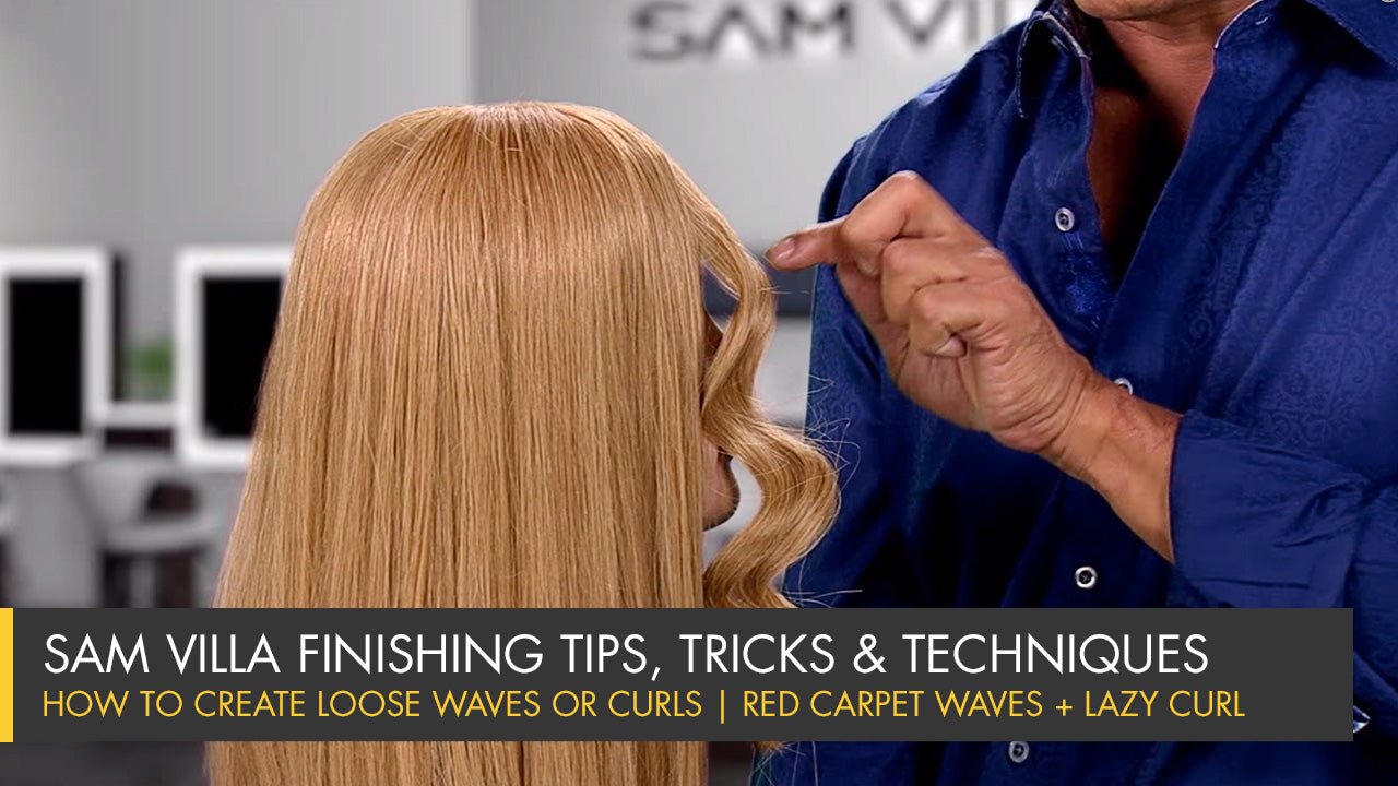 How To Create Loose Textured Waves Or Curls On Long Hair - Sam Villa Pro