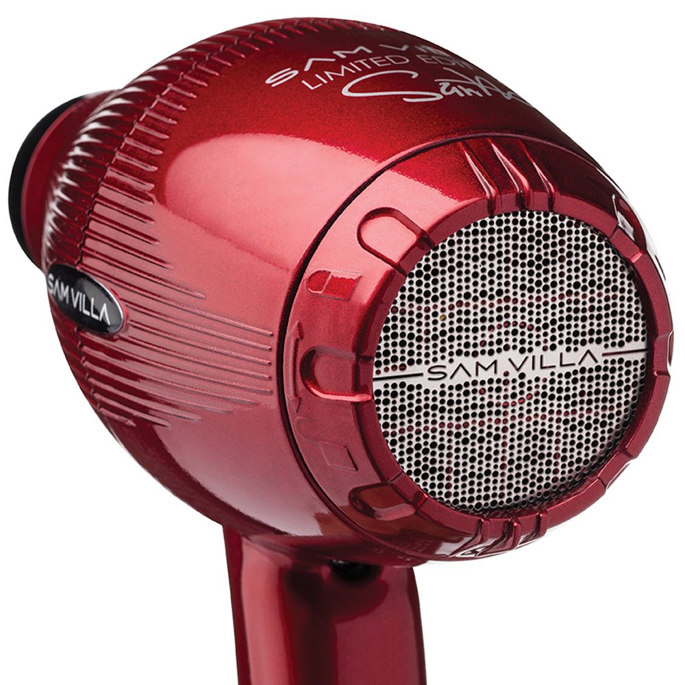 Pro Light Ionic Blow Dryer - Ruby Red - Sam Villa Pro