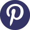 Purple icon of the Pinterest logo